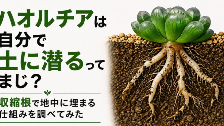ハオルチアは自分で土に潜るってまじ？収縮根で地中に埋まる仕組みを調べてみた